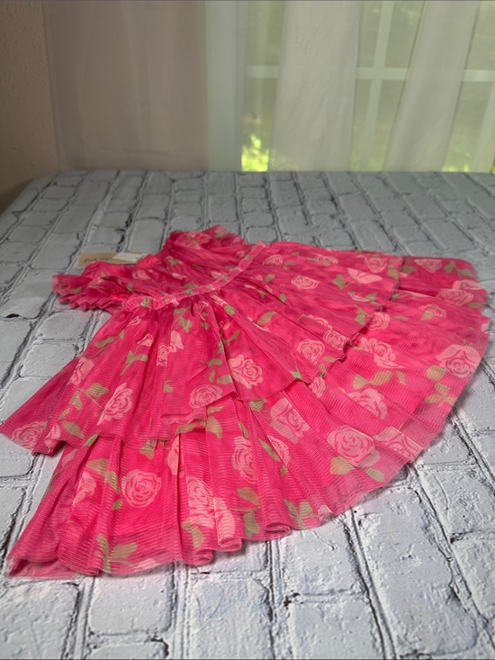 First Impressions Other - First Impressions Floral Tiered Dress with Diaper Cover Pink infant 3-6 months